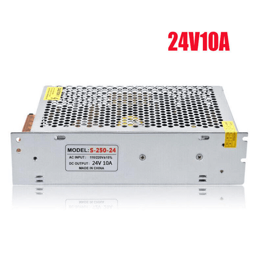 24V 10A 240W DC Switching Power Supply, AC 110V/220V to DC 24V Converter, Universal Regulated Transformer for LED Strips, 3D Printer, CCTV, and Industrial Automation